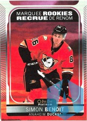2021-22 O-Pee-Chee Platinum Marquee Rookies Sunset Simon Benoit #235